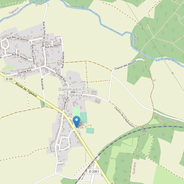 Carte des parkings à Dammartin-sur-Tigeaux Thumbnail