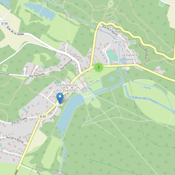 Carte des parkings à Dampierre-en-Yvelines Thumbnail