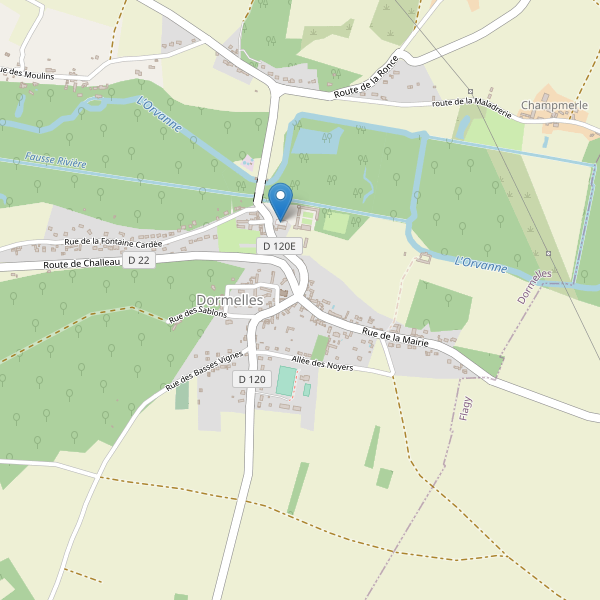 Carte des parkings à Dormelles Thumbnail