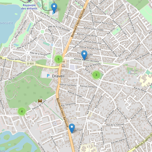 Carte des parkings à Draveil Thumbnail