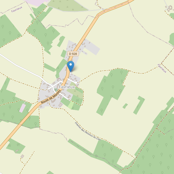 Carte des parkings à Favrieux Thumbnail