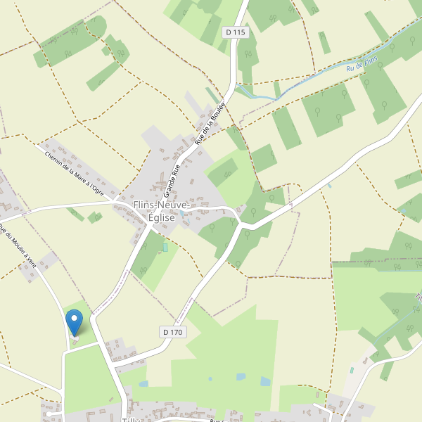 Carte des parkings à Flins-Neuve-Église Thumbnail