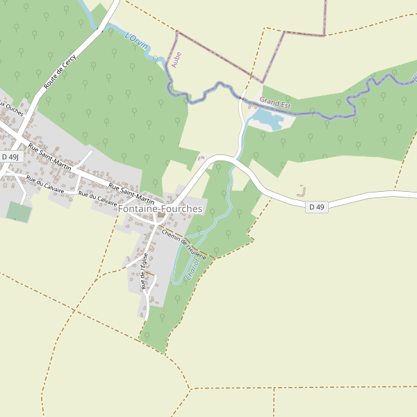Carte des parkings à Fontaine-Fourches Thumbnail
