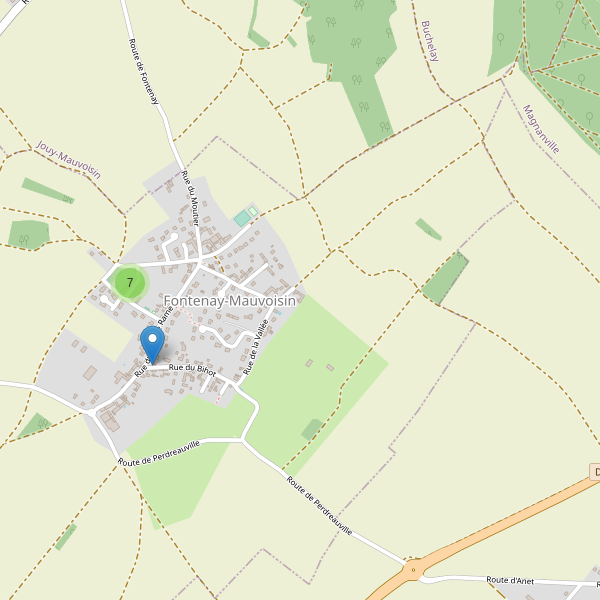Carte des parkings à Fontenay-Mauvoisin Thumbnail