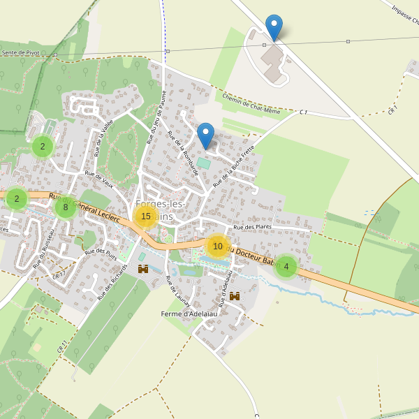 Carte des parkings à Forges-les-Bains Thumbnail