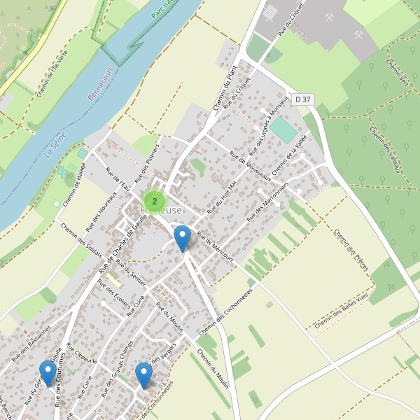 Carte des parkings à Freneuse (Yvelines) Thumbnail