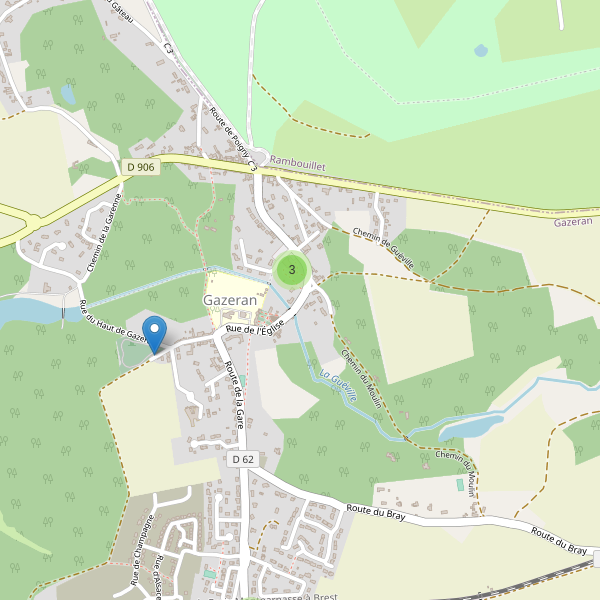 Carte des parkings à Gazeran Thumbnail
