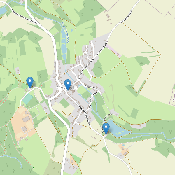 Carte des parkings à Genainville Thumbnail