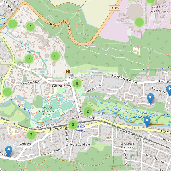 Carte des parkings à Gif-sur-Yvette Thumbnail