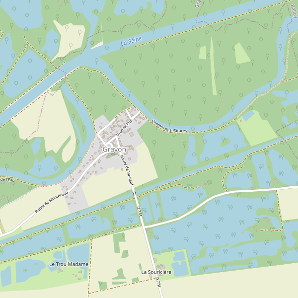 Carte des parkings à Gravon Thumbnail