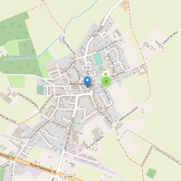 Carte des parkings à Grisy-Suisnes Thumbnail