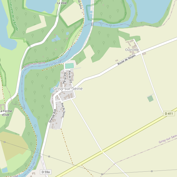 Carte des parkings à Grisy-sur-Seine Thumbnail