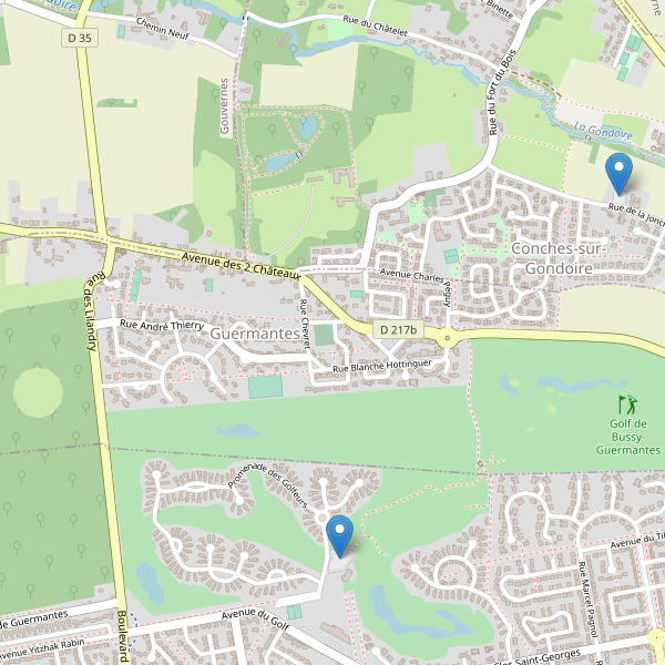 Carte des parkings à Guermantes Thumbnail