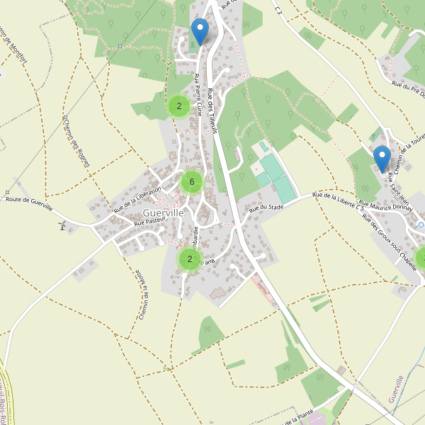 Carte des parkings à Guerville (Yvelines) Thumbnail