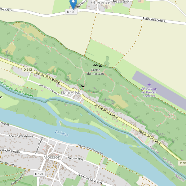 Carte des parkings à Haute-Isle Thumbnail