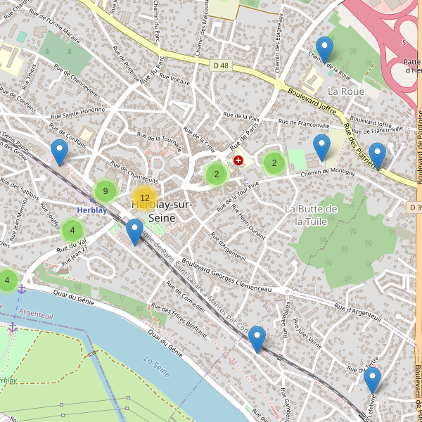 Carte des parkings à Herblay-sur-Seine Thumbnail