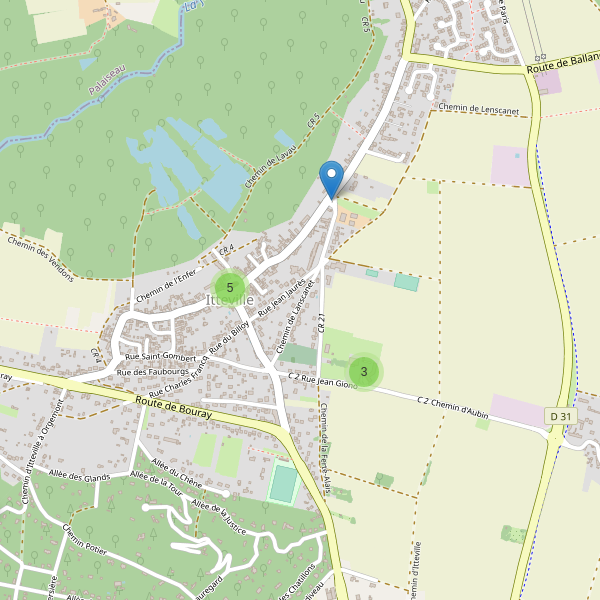Carte des parkings à Itteville Thumbnail