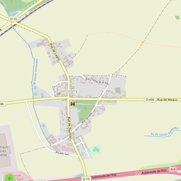 Carte des parkings à Jossigny Thumbnail