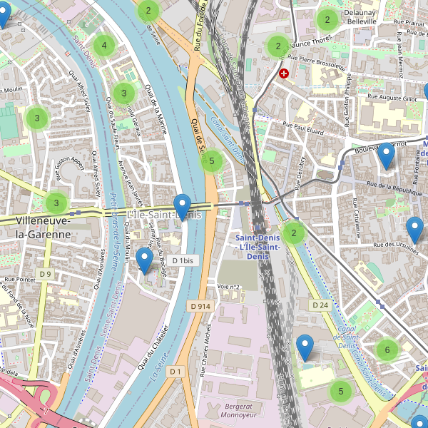 Carte des parkings à L'Île-Saint-Denis Thumbnail