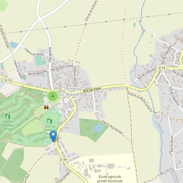 Carte des parkings à Le Tremblay-sur-Mauldre Thumbnail