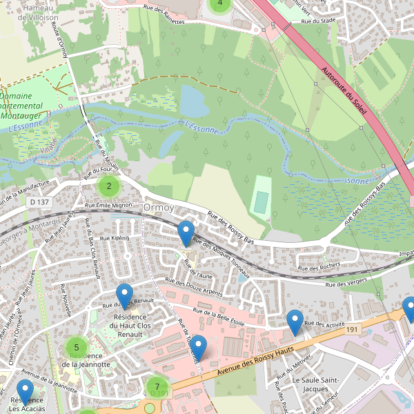 Carte des parkings à Ormoy (Essonne) Thumbnail
