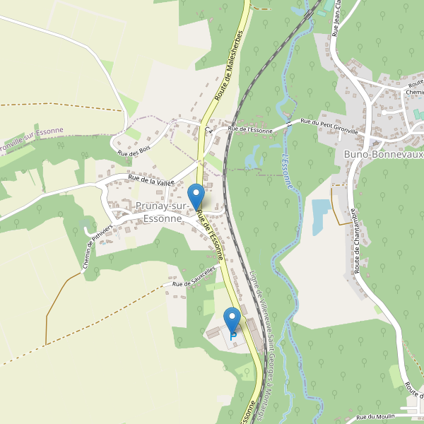 Carte des parkings à Prunay-sur-Essonne Thumbnail