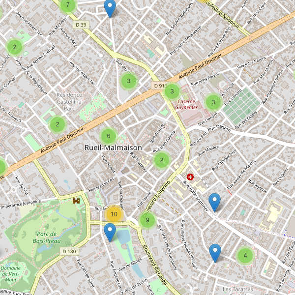 Thumbnail Carte des parkings à Rueil-Malmaison