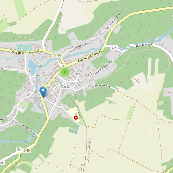Carte des parkings à Saclas Thumbnail