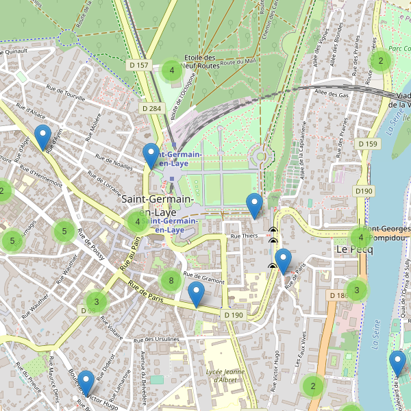 Carte des parkings à Saint-Germain-en-Laye Thumbnail
