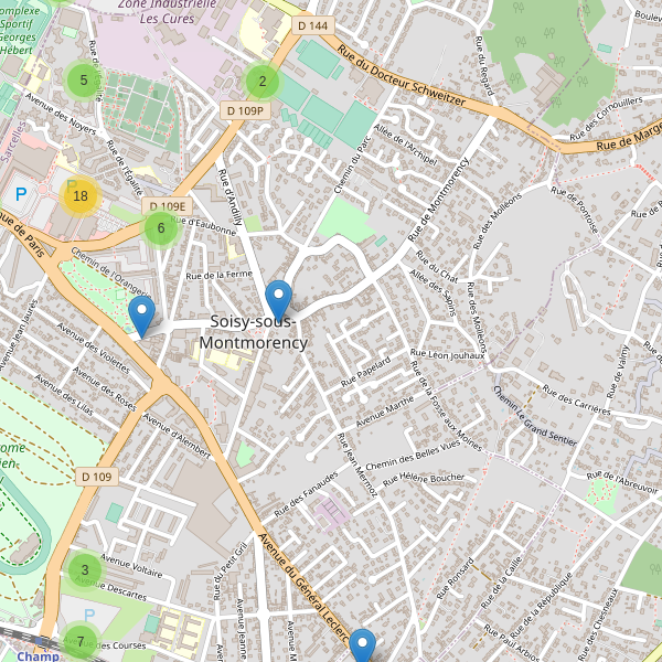 Carte des parkings à Soisy-sous-Montmorency Thumbnail