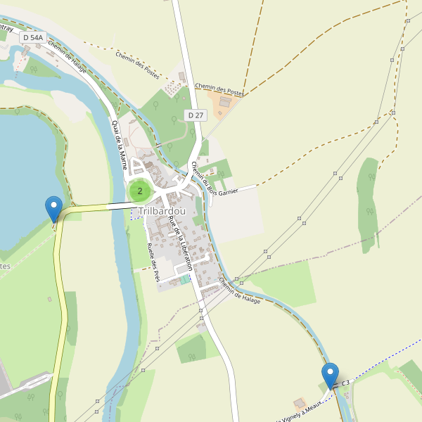 Carte des parkings à Trilbardou Thumbnail