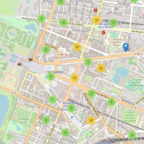 Thumbnail Carte des parkings à Versailles