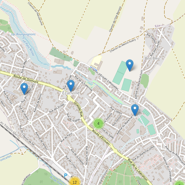 Carte des parkings à Ézanville Thumbnail