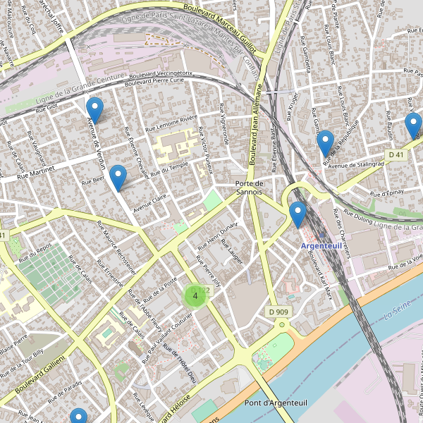 Carte des pharmacies à Argenteuil Thumbnail