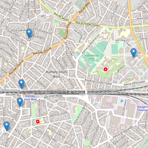 Carte des pharmacies à Aulnay-sous-Bois Thumbnail