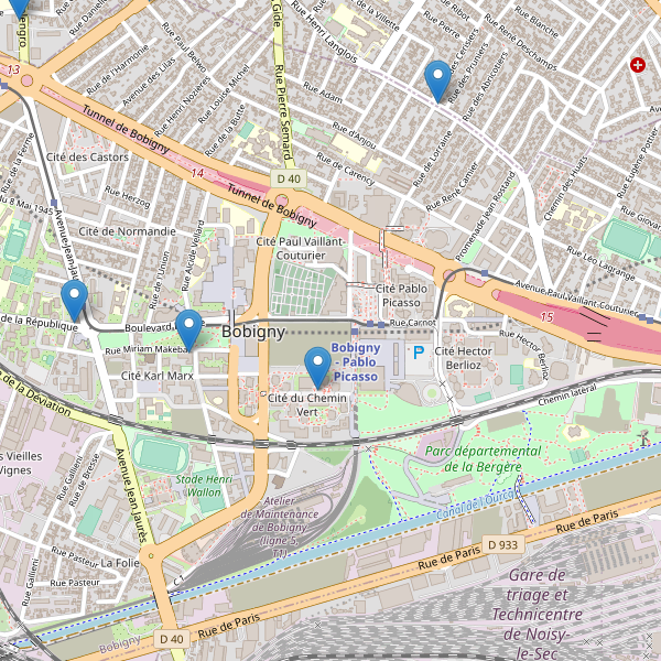 Carte des pharmacies à Bobigny Thumbnail