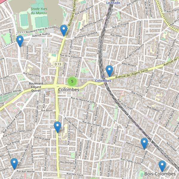 Carte des pharmacies à Colombes Thumbnail