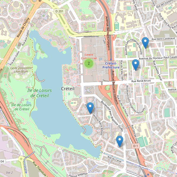 Carte des pharmacies à Créteil Thumbnail