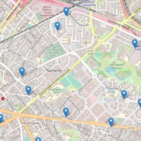 Carte des pharmacies à Nanterre Thumbnail