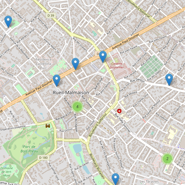 Carte des pharmacies à Rueil-Malmaison Thumbnail