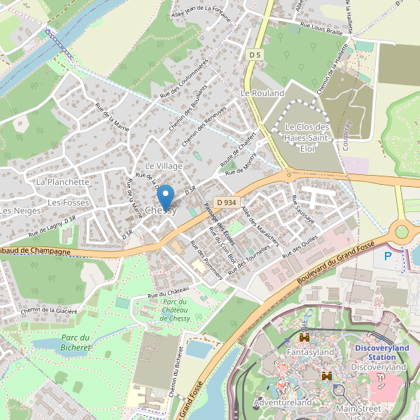 Carte des stationnement-velos à Chessy (Seine-et-Marne) Thumbnail