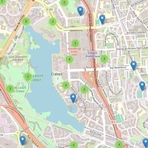 Carte des stationnement-velos à Créteil Thumbnail
