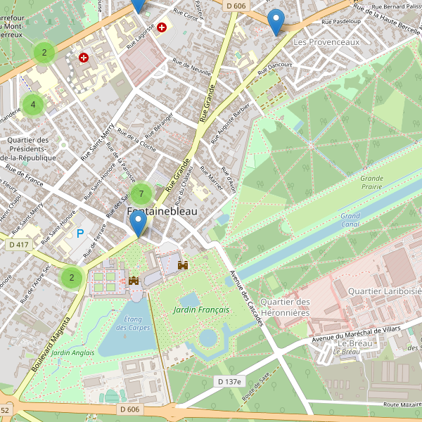 Carte des stationnement-velos à Fontainebleau Thumbnail