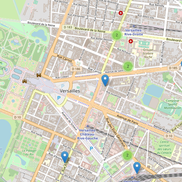 Thumbnail Carte des supermarchés à Versailles