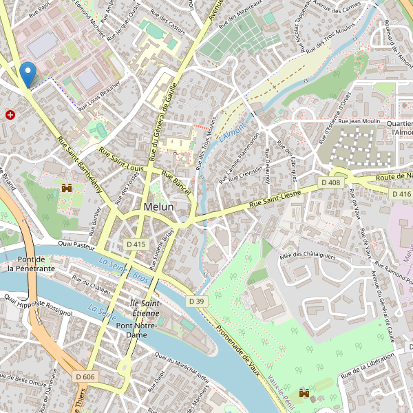 Carte des taxi à Melun Thumbnail