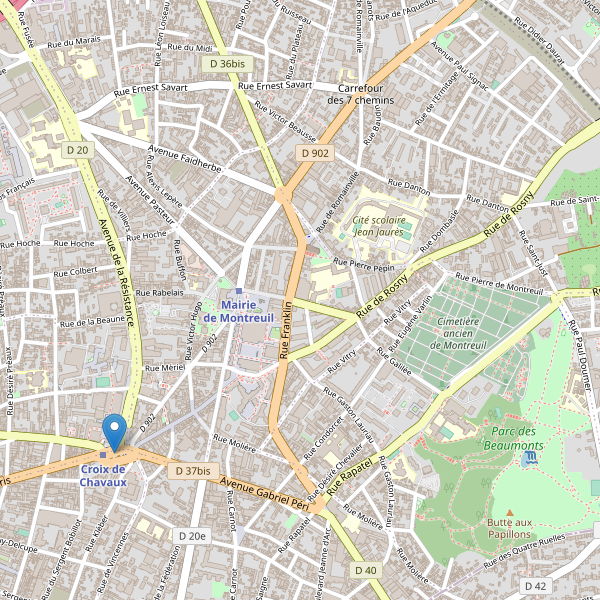 Carte des taxi à Montreuil Thumbnail
