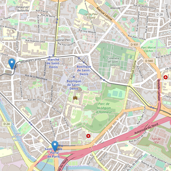 Carte des taxi à Saint-Denis Thumbnail