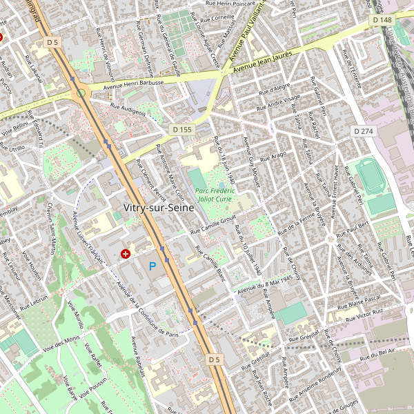 Carte des taxi à Vitry-sur-Seine Thumbnail