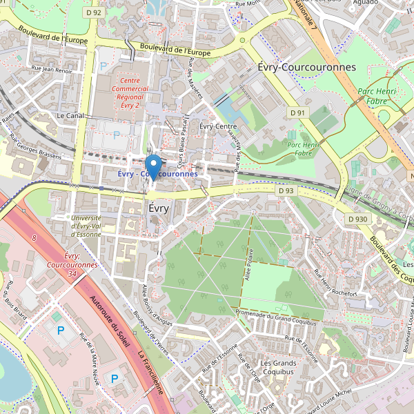 Carte des taxi à Évry (Essonne) Thumbnail