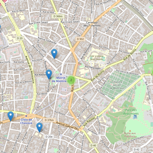 Carte des theatres à Montreuil Thumbnail